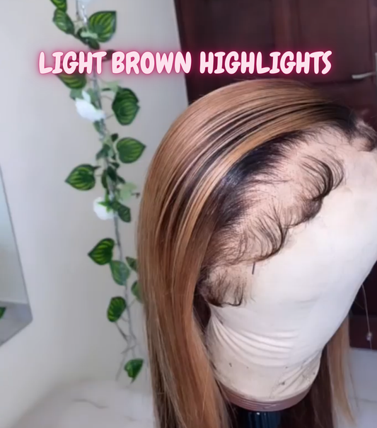 BARBIE BADDIE-highlighted frontal virgin wig